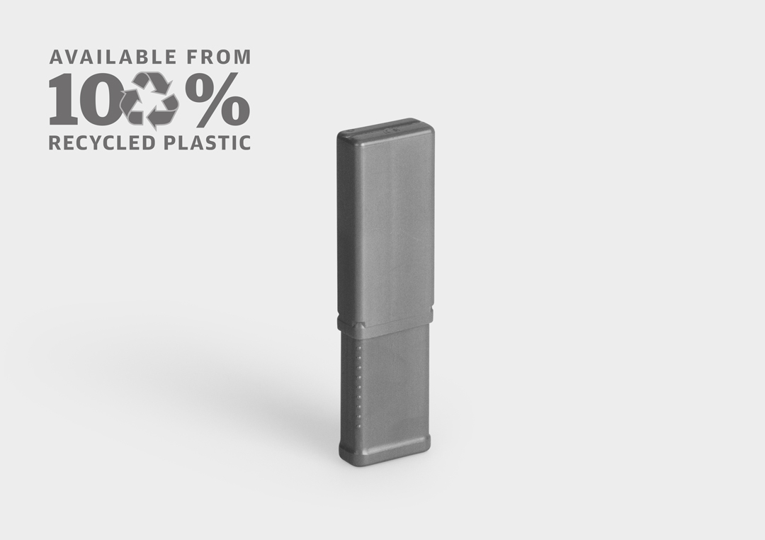 RectangularPack PCR rose plastic product RectangularPack made from recycled material.